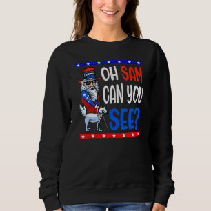 Amerikaanse Blind Uncle Sam 4th of July Mannen WOM Trui