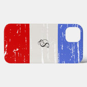Amerikaanse blokken vast monogram Case-Mate iPhone case (Achterkant (horizontaal))