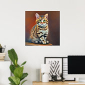 Amerikaanse Bobtail Cat Poster (Thuiskantoor)