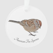 Amerikaanse Boom Sparrow Ornament (voorkant)