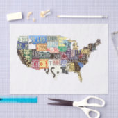 Amerikaanse borden tissuepapier (Craft)