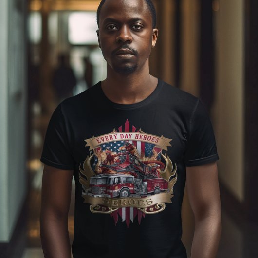 Amerikaanse brandweerhelden t-shirt