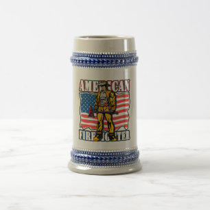 Amerikaanse brandweerman bierpul