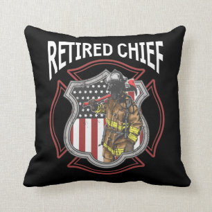 Amerikaanse brandweerman in ruste kussen