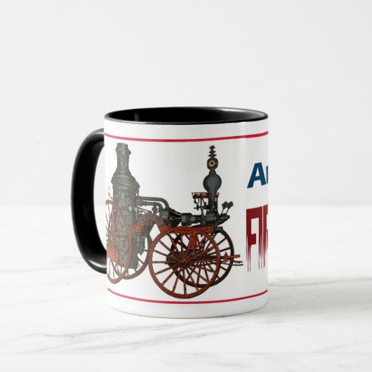 Amerikaanse brandweerman mok (Voorkant links)