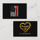 Amerikaanse brandweerman, Rode brandweerman Visitekaartje (Voorkant / Achterkant)