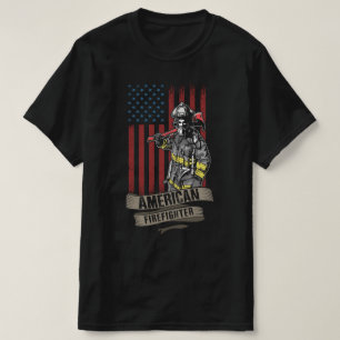 Amerikaanse brandweerman t-shirt