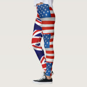 Amerikaanse Britse vlaggen Patriottisch Leggings (Links)