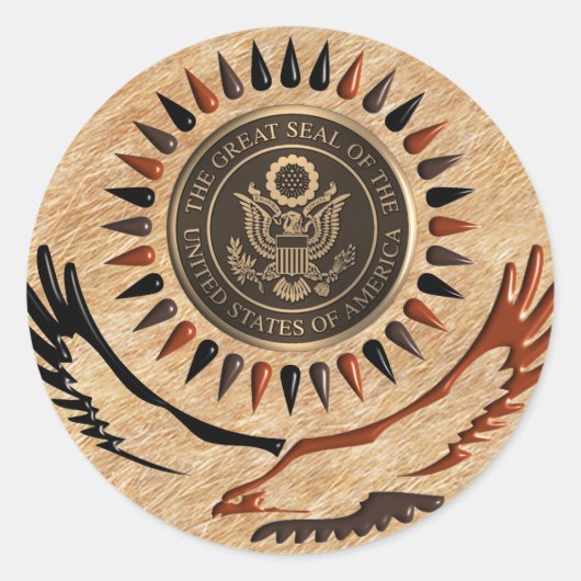 AMERIKAANSE BRONZEN ZEGEL ADELAAR (Voorkant)