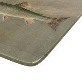 Amerikaanse Brook Trout Fish  Illustratie Snijplank (Hoek)