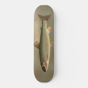 Amerikaanse Brook Trout  Fish Illustration Skateboard