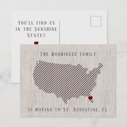 Amerikaanse bruine linnen en aankondiging van hart (Voorkant / Achterkant)