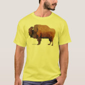 Amerikaanse Buffalo (Bison) Waterverf T-shirt (Voorkant)