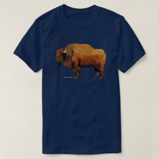 Amerikaanse Buffalo (Bison) Waterverf T-shirt