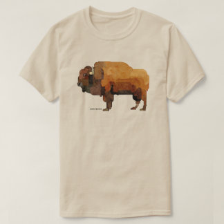 Amerikaanse Buffalo (Bison) Waterverf T-shirt