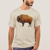 Amerikaanse Buffalo (Bison) Waterverf T-shirt (Voorkant)