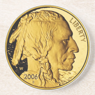 Amerikaanse Buffalo Proof Gold Bullion Coin 2006 Zandsteen Onderzetter