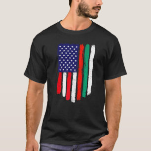 Amerikaanse Bulgarije Vlag Patriottisch in distres T-shirt