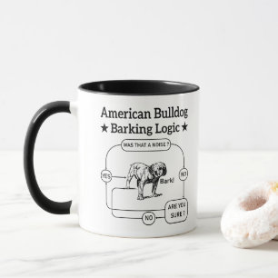 Amerikaanse Bulldog Blaas Logica Hondenliefhebbers Mok