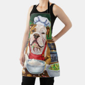 Amerikaanse Bulldog Holiday Baking: Feestelijke Ke Schort (Insitu)