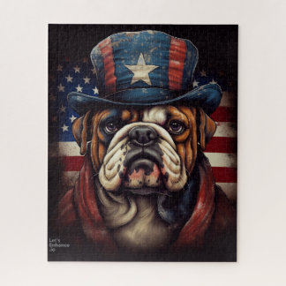 Amerikaanse Bulldog Puzzle Legpuzzel
