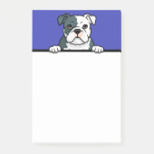 Amerikaanse Bulldog Schattigee Puppy Hondenliefheb Post-it® Notes (Voorkant)