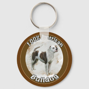 Amerikaanse bulldog sleutelhanger