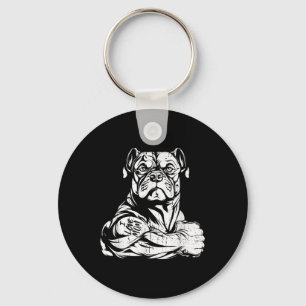 Amerikaanse Bully Biceps Tattoo Pet - Hondenras I Sleutelhanger