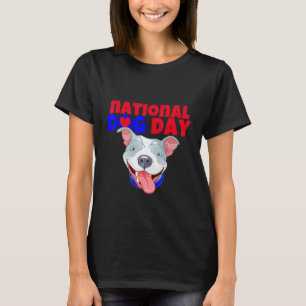 Amerikaanse Bully Hond Nationale Hondsdag T-shirt