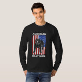 Amerikaanse Bully Mam Dog Owner American Bully T-shirt (Voorkant volledig)