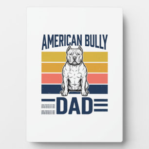 Amerikaanse Bully Vader Vintage Hond Liefhebber Sh Fotoplaat