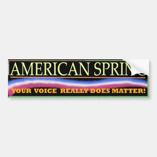 Amerikaanse Bumpersticker 3 (Voorkant)