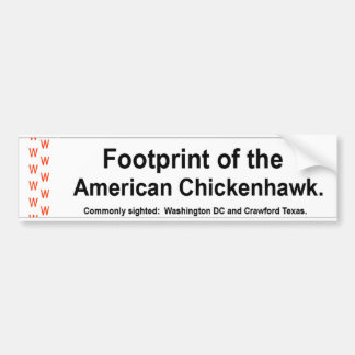 Amerikaanse Bumpersticker van Chickenhawk