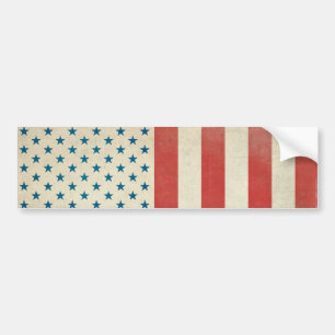 Amerikaanse Burger Vlag Bumper Sticker