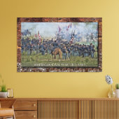 Amerikaanse Burgeroorlog (1861-1865) Canvas Afdruk (Insitu (Woonkamer))