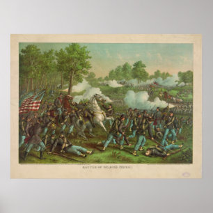 Amerikaanse burgeroorlog - Kreek 1861 van Wilson Poster