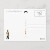 Amerikaanse burgeroorlogsuniformen briefkaart (Achterkant)