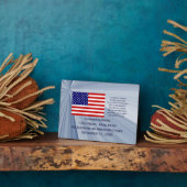 Amerikaanse Burgerschapsonderscheiding met Datum v Fotoplaat (Zijkant)