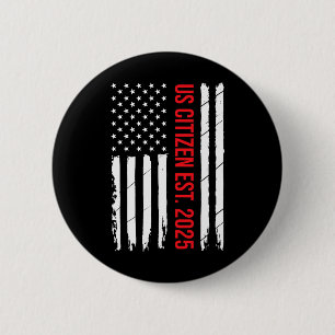 Amerikaanse Burgerschapsverklaring Amerikaanse nie Ronde Button 5,7 Cm