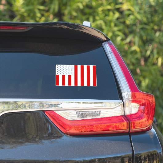 Amerikaanse Burgervlag van Vredestijd Sticker (Auto Zijkant)