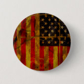 Amerikaanse Button met Amerikaanse vlag (Voorkant)