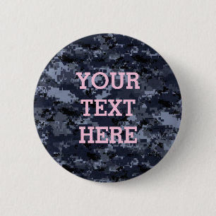 Amerikaanse Button van de Militaire Blauwe Camoufl