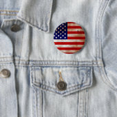 -Amerikaanse Button van de Vlaggenronde (In situ)