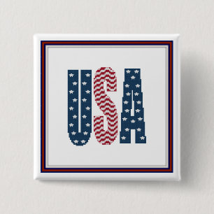 Amerikaanse Button voor sterren en staven