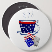 Amerikaanse Button voor theebeker en pleister (Voorkant /achterkant)