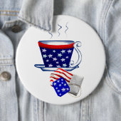 Amerikaanse Button voor theebeker en pleister (In situ)