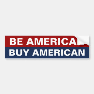 Amerikaanse Buy American Bumpersticker