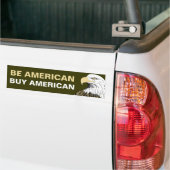 Amerikaanse Buy American Bumpersticker (Op Truck)