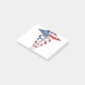Amerikaanse Caduceus Post-it® Notes (Schuin)