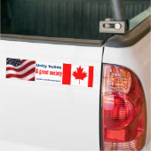 Amerikaanse Canadees Bumpersticker (Op Truck)
